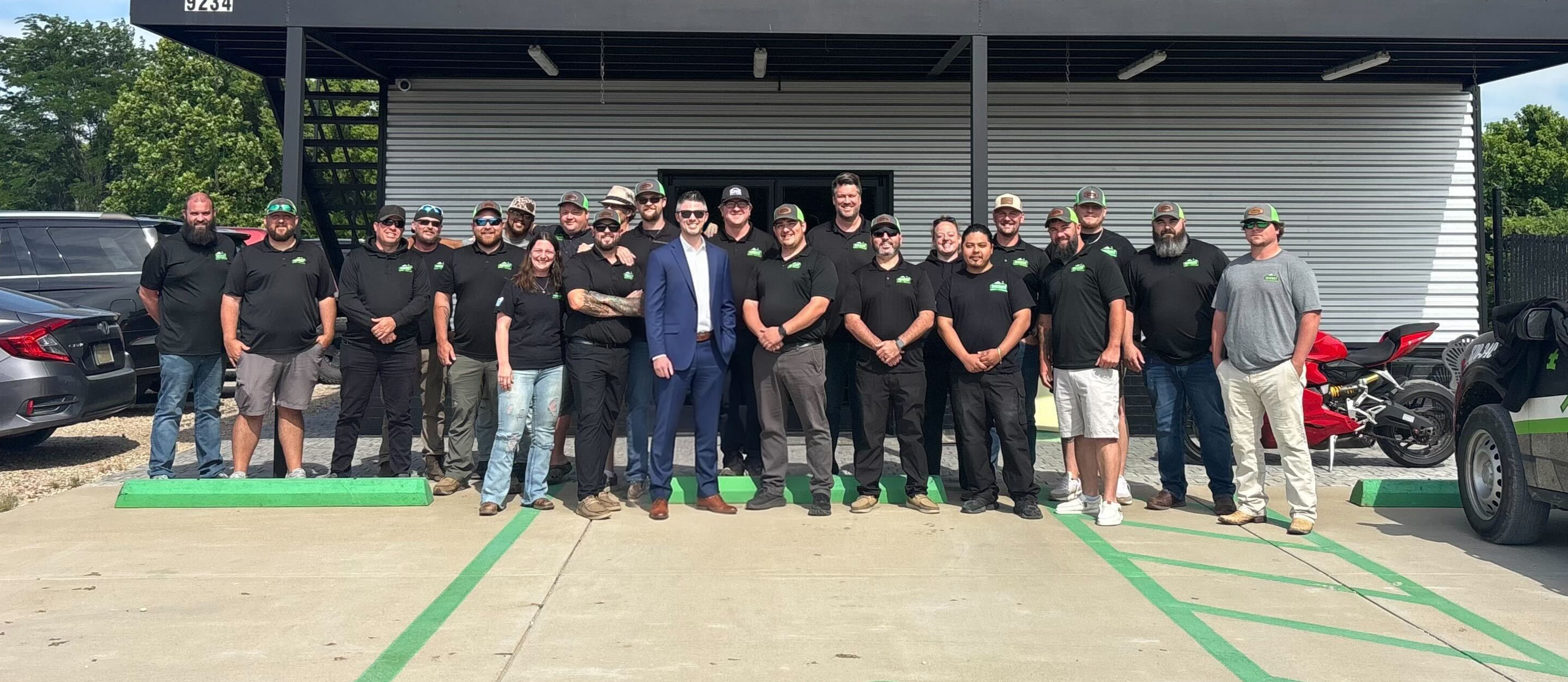 Tyson Schroder with the team at Summit Roofing and Restoration